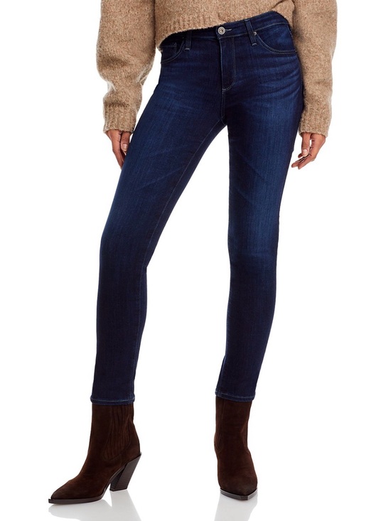 Ag Adriano Goldschmied Denim - Ag Adriano Goldschmied Dark Blue Prima Cigarette Leg Jeans